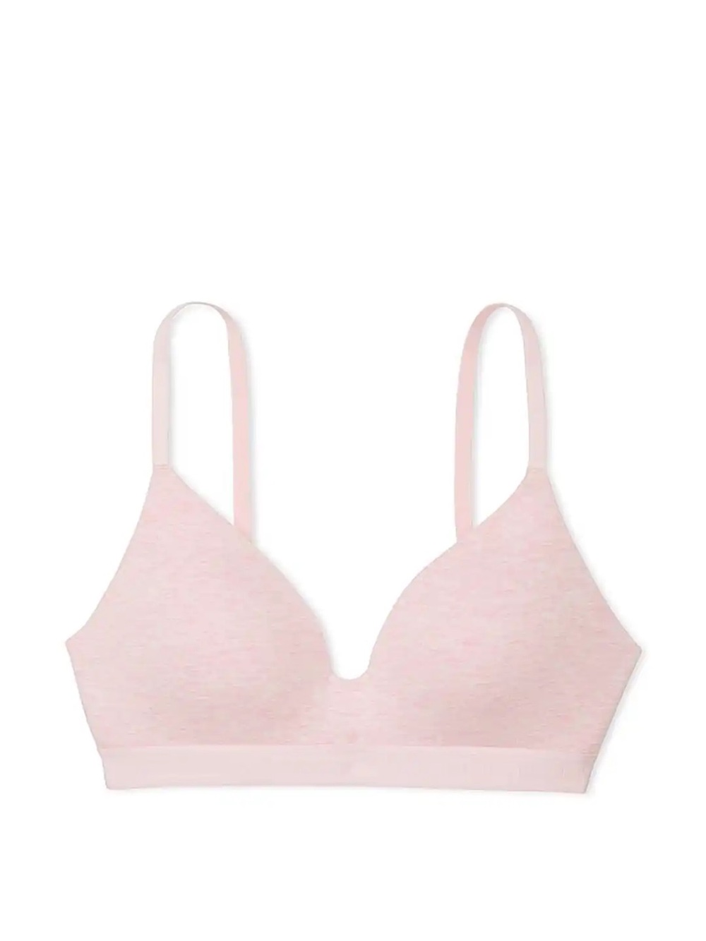 Victoria’s Secret T-Shirt Lightly Lined Pale Pink Logo Straps 34D